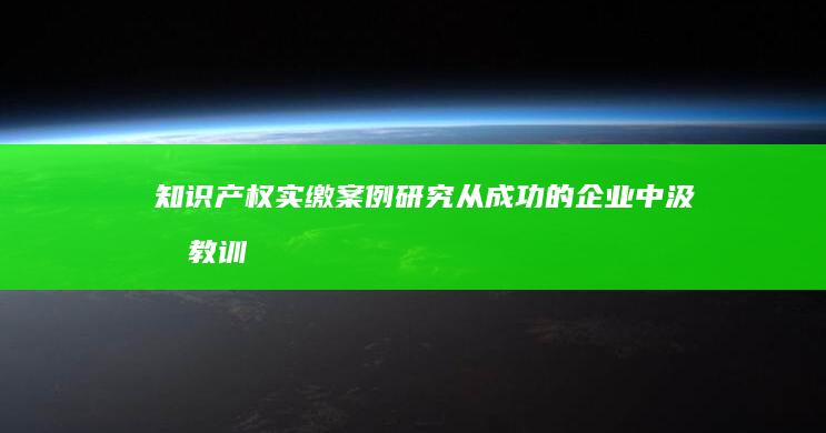 知识产权实缴案例研究：从成功的企业中汲取教训